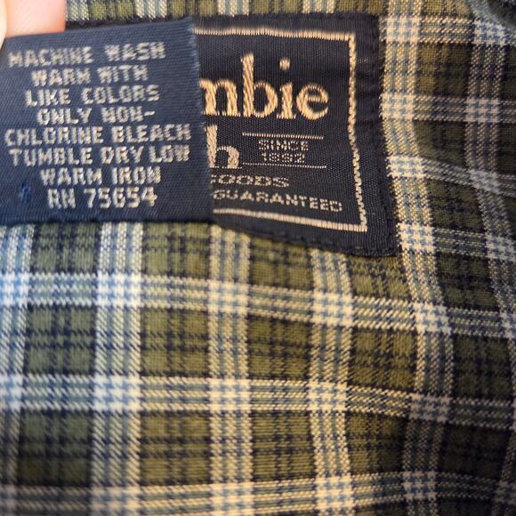 Abercrombie & Fitch Plaid Button Down Shirt L Short Sleeve Cotton - Picture 4 of 9